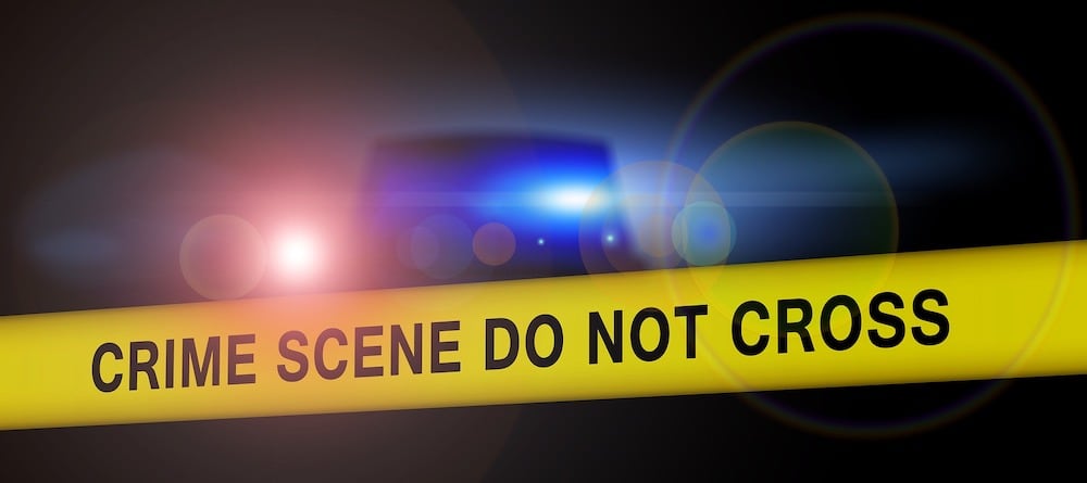 police car at crime scene depicting a Pennsylvania Murder Scene