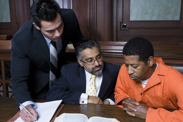 man and lawyers