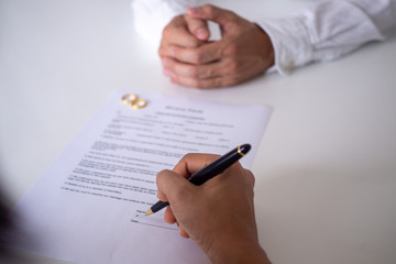 divorce papers